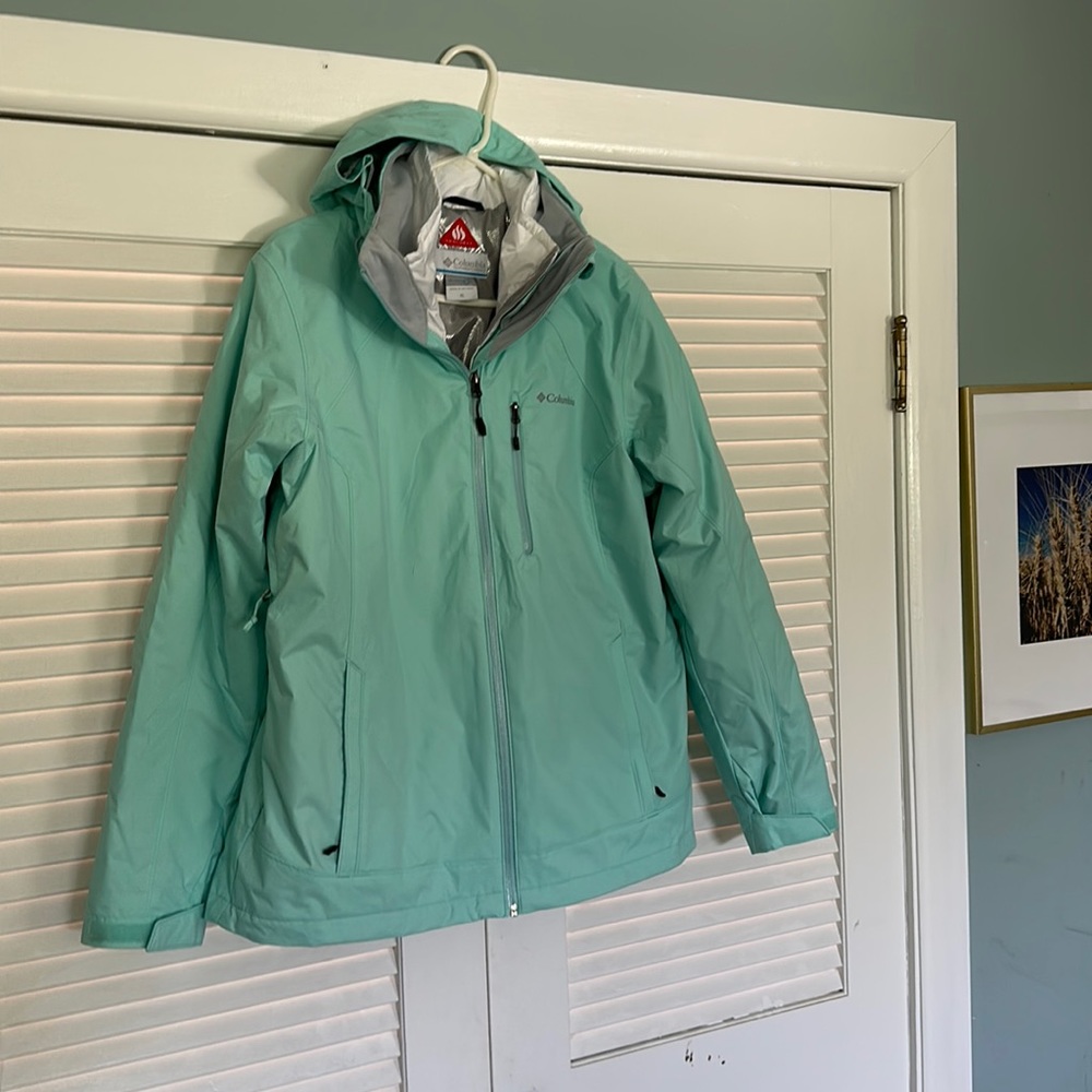 Columbia Interchange nwot aqua blue winter coat sz L